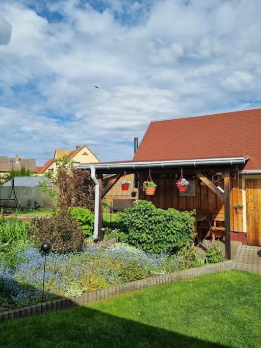 Ferienwohnung *Zur Weinbergstrasse* Lauta Eksteriør bilde
